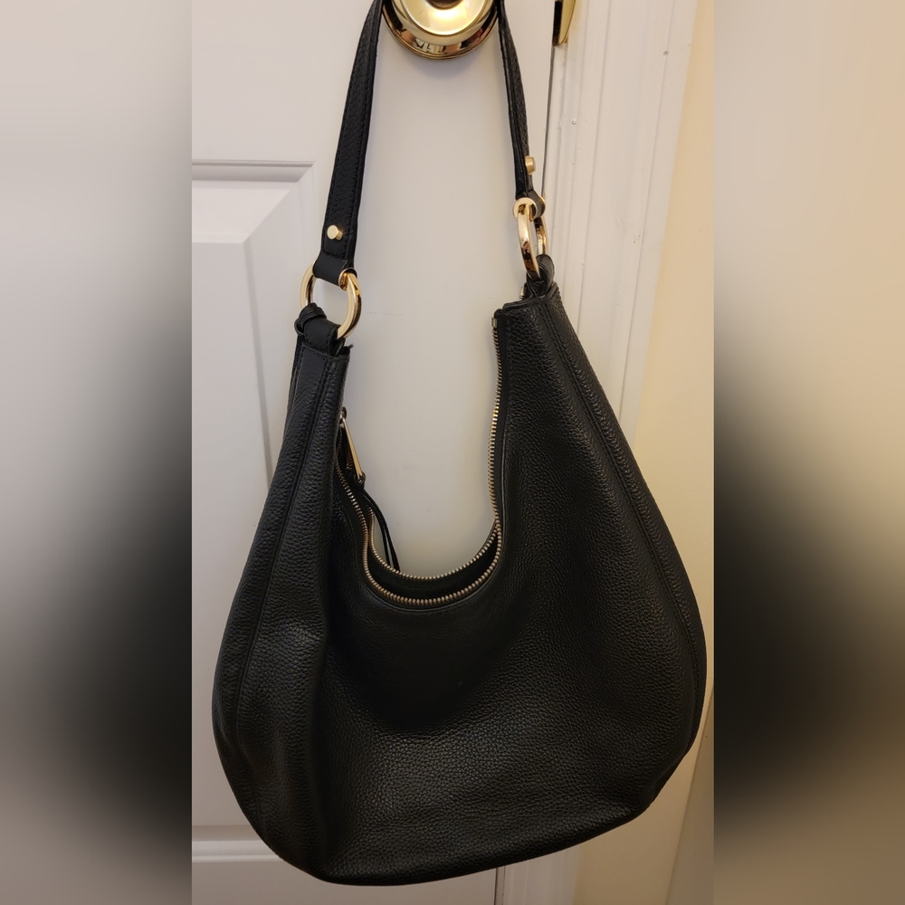 Michael Kors Black Pebbled Leather Bag - Picture 4 of 7